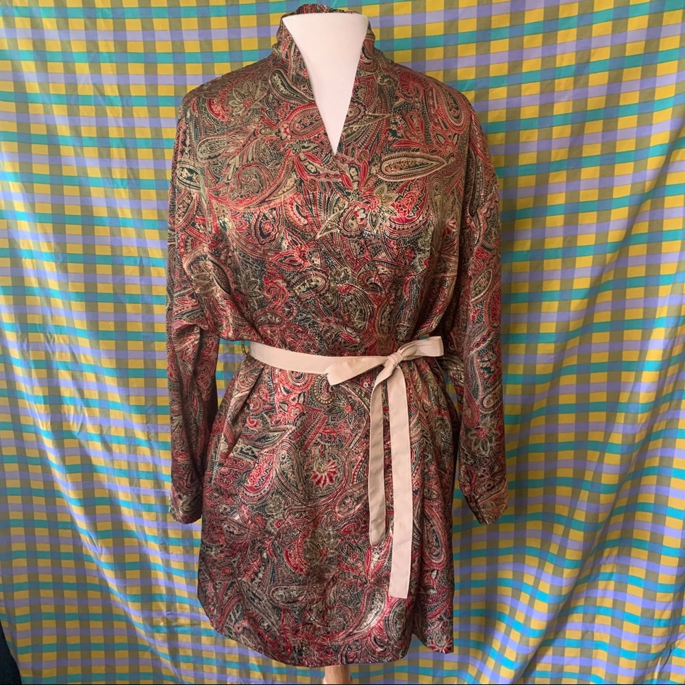 Vintage Victoria’s Secret paisley satin robe